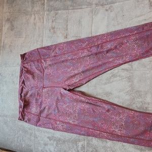 Zella Pink and Purple Patterned Leggings
